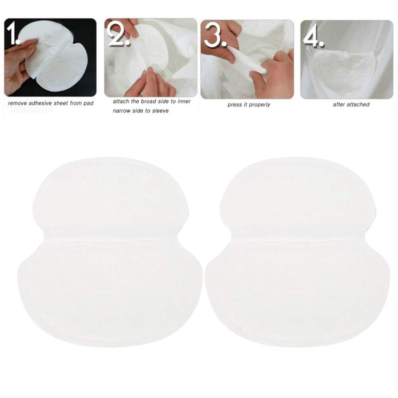 60Pcs Underarm Sweat Pads, Disposable Armpit Shields with Comfortable, Sweat