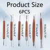 AUXBC 6Pcs Double-Sided Pottery & Clay Sculpting Tools Set, Smooth