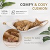 Cat Wall Furniture,Cat Hammock Wall Mounted Cat Shelf with Two