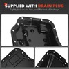 A-Premium Transmission Oil Pan with Drain Plug Compatible with Ford