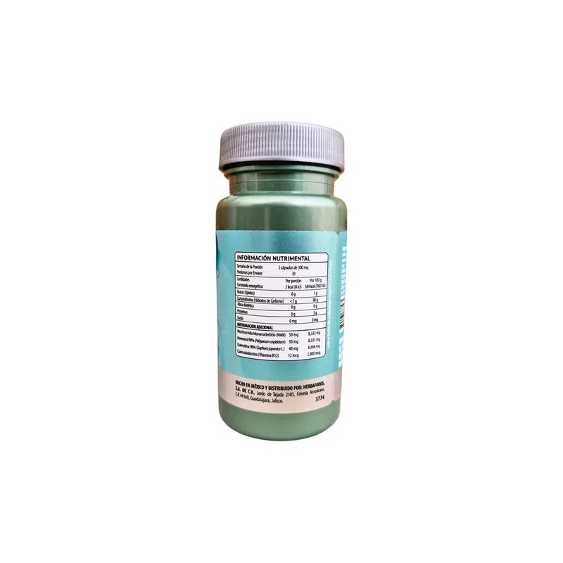 Cápsulas Nutricionales Blen Etherna Juv Nad Vitamina B12 Resveratrol 60