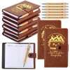 Colarr 10 Sets Dumpster Fire Response Team Leather Notebooks Pens