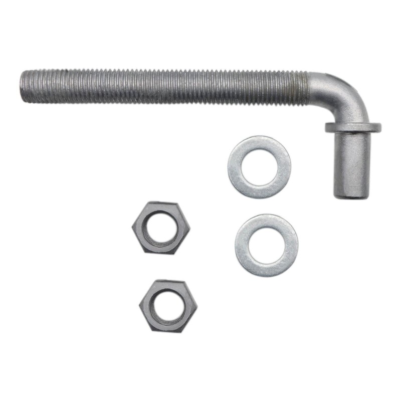 2PCS Qlvily 6" J-Bolt Post Hinge, 5/8" Male Pin J-Bolt