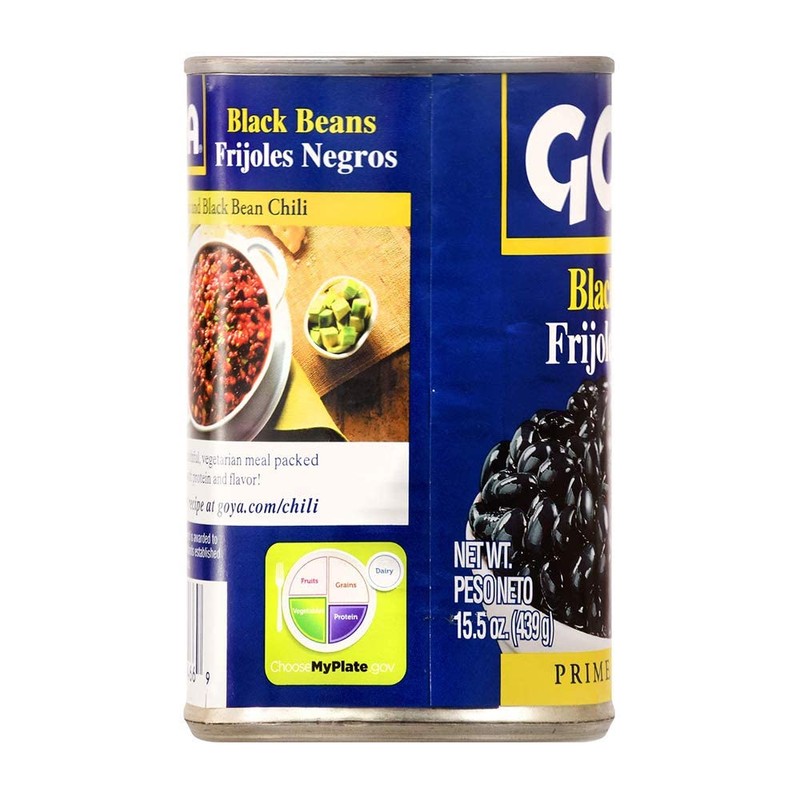 Goya Black Beans Premium, 15.5 Oz (439 g) (Pack of