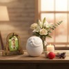 530ml Ceramic Pet Cremation Urn for Dogs, Sleeping Dog Lid