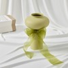 Sage Green Organza Ribbon 2 Inch, Ysibbon Sage Green Sheer