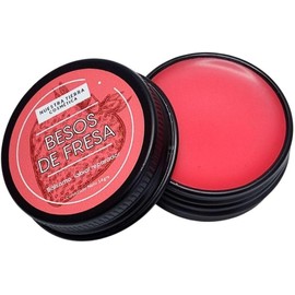Nuestra Tierra Cosmética Besos de Fresa, Bálsamo Labial Reparador Orgánico, 14 grs