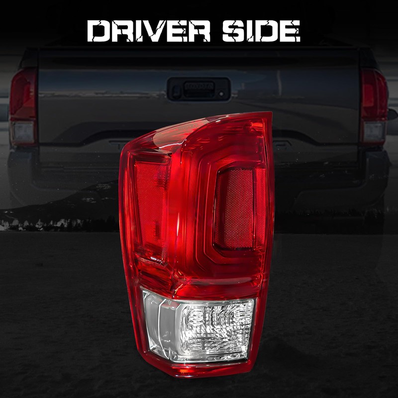 SINYATO INDUST Tail Light Housing for 2016-2023 Toyota Tacoma, Driver