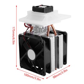 Thermoelectric Cooler, 12 V Semiconductor Cooling, Thermoelectric Peltier Air Cooling Dehumidification System for Cooling in Small Spaces