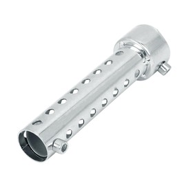 Larcele 45mm Universal Motorcycle Exhaust Silencer Adjustable Removable Motorcycle Exhaust Muffler XSQ-03 (Silver)