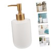 Alipis 420ml Ceramic Shampoo Body Wash Bottles Refillable Pump Dispenser