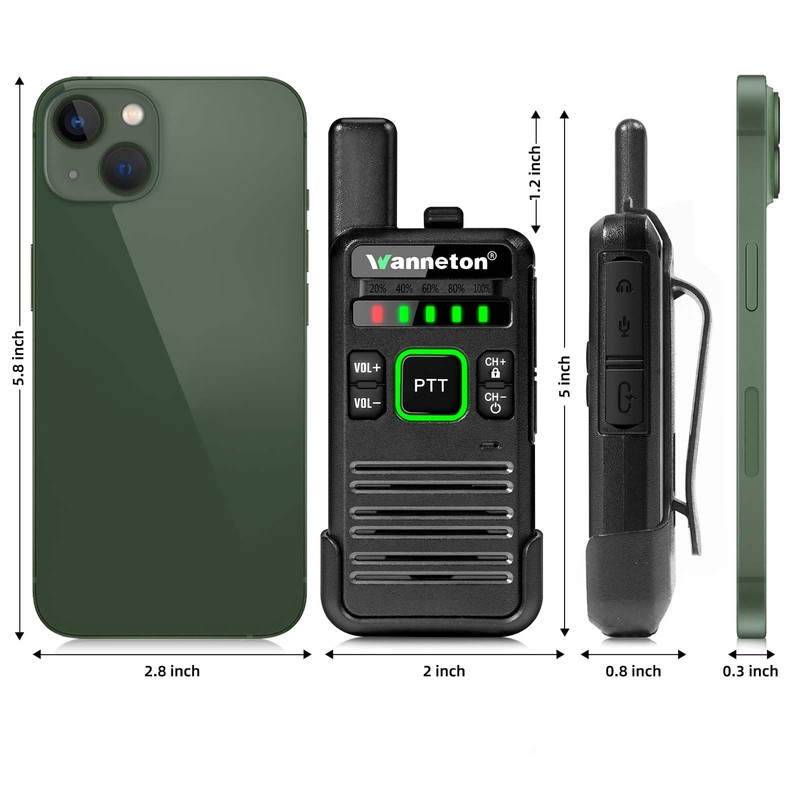 Wanneton RT22pro walkie talkies Wireless Frequency Copy Rechargeable Walkie Talkies