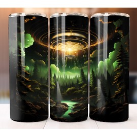 Tumbler UFO Tumbler 20 oz Skinny Cup Mug Lid Straw