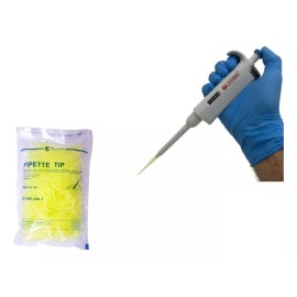 Jf Lhabo Micropipeta 10-100ul + Puntas Esteriles 200ul Jf Lhabo