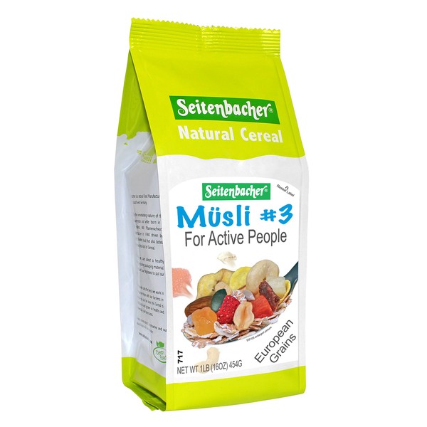 Seitenbacher Musli #3 For Active People 16 Oz (Pack of 3)