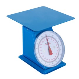 Mechanical Dial Scale,100kg/220lbs Heavy Duty Portion-Control Mechanical Kitchen and Food Scale,Industrial Dial Scale with Iron Platform,Blue