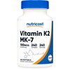 Nutricost Vitamin K2 MK-7 100 mcg, 240 Softgels - Gluten
