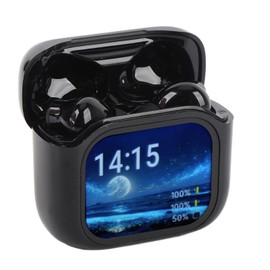 Bluetooth 5.4 Translator Earbuds with 140 Languages & IPX5 Water Proof - ANC Smart Noise Cancelling, 0.5s Delay Real Time Translation, Touchscreen Charging Case for Travel (Black)