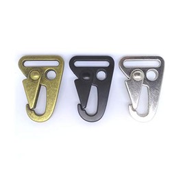 20 Pcs 1" 25mm HK Sling Clips Olecranon Hook Spring Gate Snap for Triglides D ring Webbing Strap Buckles Nickle Black Bronze Color Choice