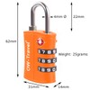 TSA Approved Luggage Locks (2 Pack) OW-Travel ABS 3 Digit