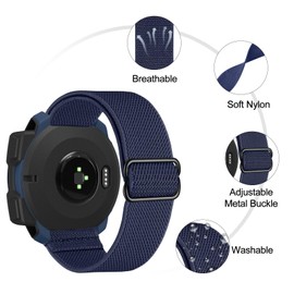 BOJYS Nylon Bracelet for Garmin Instinct 2, 22 mm Elastic Stretchy Nylon Replacement Wristband Ultralight Sports Wristbands for Instinct, Instinct Tactical, Instinct Tide, Instinct Esports, Instinct