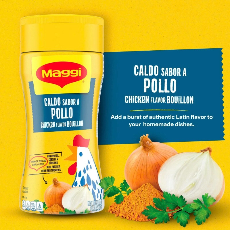Maggi Granulated Chicken Flavor Bouillon Ground 16 oz x 2