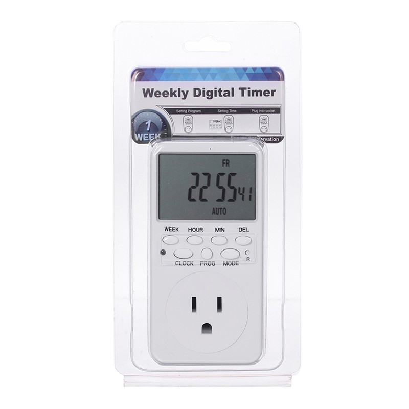 Digital Timer Switch Socket LCD Display Plug-in Programmable Time Switch