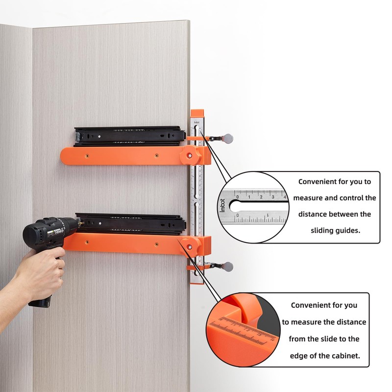 Imbot Drawer Slide Jig Precision Cabinet Drawer jig Tool with