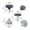 131763310 4-Piece Set Lawn Mower Blade Sharpener with Iron Made