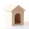 Melody Jane Dollhouse Untreated Wood Dog Kennel Miniature Unfinished Pet
