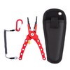Fishing Pliers with Lanyard Aluminum Fish Hook Remover Tool Multifunction