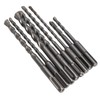 8Pcs Hammer Drill Bit Carbide Tip 2 Flute Drilling Tool