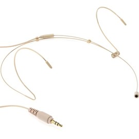 Saramonic DK6G Low-Profile Omni Headset Mic (Beige) w/ 3.5mm for 2.4GHz Wireless, Rode, DJI, TXS & Recorders, Cams, Mixers w/Plug-in Power