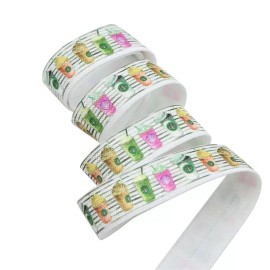 Unbranded Starbucks Iced Coffee | 1" Grosgrain Ribbon | 5 Yard Cut