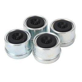 4 PCS Trailer Bearing Dust Cap,1.98in Trailer Axle Dust Cap Cup Grease Cover Wheel Center Caps with 4 Rubber Plugs for Most 2000 to 3500 Pound Axles Trailer Boat Trailer RV