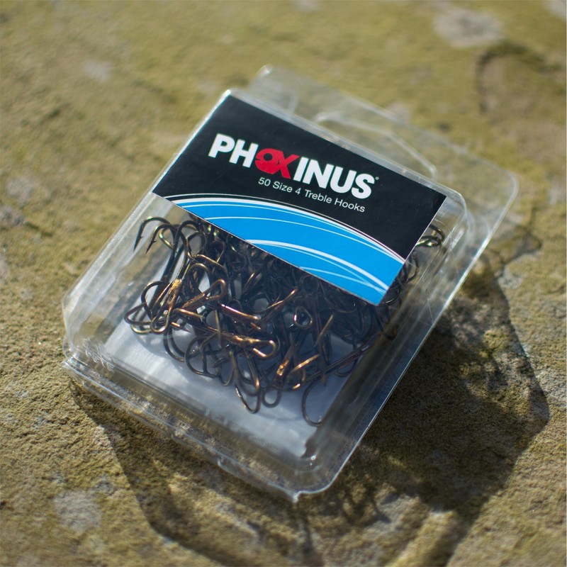 Bronze Treble Hooks, Size 10, Pack of 50 Ideal for