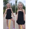 Arshiner Girls Dress with Shorts Casual Summer Spaghetti Straps One