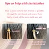Eliysako Professional Itip hair extensions human hair #P60/16 Grey Brown