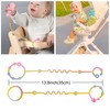 RTMOK Toy Straps for Baby,Silicone Setpacifier Clip,Applies to Car Seat