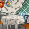 Fabric Tablecloth Washable Table Linen Tablecloth Cotton Polyester Lavender Beige