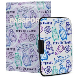 Miami CarryOn RFID Protected Wallet and Passport Cover Set (Let's Go Travel)