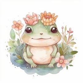 Yoonek Graphics Frog Vinyl Decal Sticker for Car, Laptop, Tumbler, More. #006451