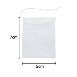 LUCKYBEE Disposable Empty Bags 2.0 x 2.8 inches (5 x 7 cm) Line Tea Bags Non-woven Fabric Pumping Brewing Empty Tea Bag for Loose Leaf Tea & Coffee (100)