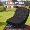 TOADDMOS Comfort Riding Lawn Mower Seat Cover Black Leopard Print