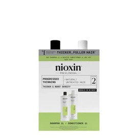 Nioxin Scalp + Hair Thickening System 2 Shampoo + Conditioner 1L Duo