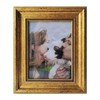 Professional 6x8 Inch Gold Vintage Photo Frame with Stand