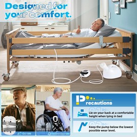 Premium Intelligent Man Electric Urinal– 2000ML Auto-Suction Urinal with Anti-Leakage Design, 6.5ft Catheter, Skin-Friendly Silicone Cup & 24H Battery, USB Rechargeable