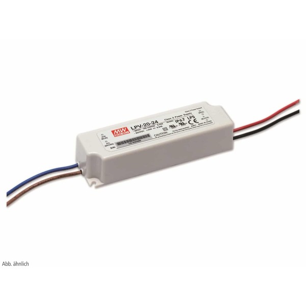LPV-20-24 20W 24V 0.84A, MEAN WELL, LED Waterproof Switching Power