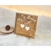 Hnadmade Christmas Wooden Frame with Decision Coin Romantic Anniversary Gift