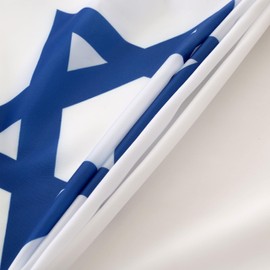 2 Pcs Israel Fan Flag,Israelis Pleated Fan Flag Bunting 3 x 6 Ft Pleated Banner Indoor/Outdoor/Front Porch Decorations,Country Half Fan Flag Patriotic Holiday decorations.